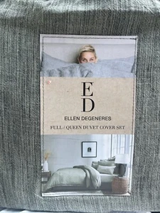 Funda nórdica completa/queen ED Ellen DeGeneres en jade Belmont NUEVA 100 % algodón - Imagen 1 de 1