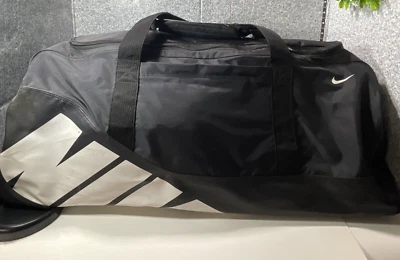 Bolsa de Lona Nike Deportiva Negra Gimnasio 60 Litros Talla Mediana/Grande Béisbol Softbol Bolsa Foto 1 de 4