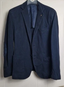 Mango Men Blazer Formal Casual Blue Slim Summer - Picture 1 of 4