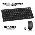 Wireless Keyboard and Mouse Combo Set Ultra Slim 2.4GHz Kit USB Receiver for PC