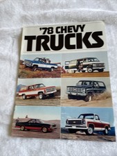 1978 Chevrolet Truck Blazer Suburban El Camino Sales Brochure Catalog - Chevy