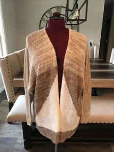 Suéter para mujer talla XL bronceado y blanco de Xhilaration - Imagen 1 de 7
