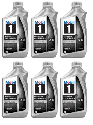 Mobil 1 European Car Formula Completamente Sintético 5w-40 (6 Cuartos) Foto 1 de 2