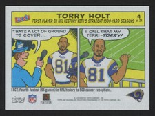 2005 topps bazooka comics Torry Holt card# 4 of 24 rams