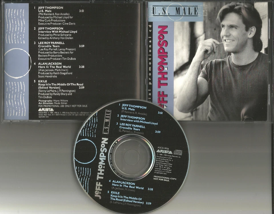 JEFF THOMPSON RARE INTERVIEW & EXILE Keep EDIT PROMO DJ CD single Alan Jackson  - Image 1 of 1