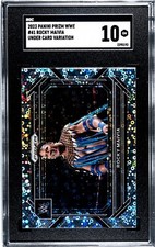 2023 Panini Prizm WWE Rocky Maivia The Rock Under Card Disco Variation SGC 10