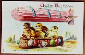 EASTER HAPPINESS Embossed Postcard - ca1912 - Picture 1 of 2