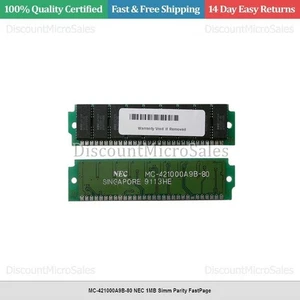 MC-421000A9B-80 NEC 1MB Simm Parity FastPage - Picture 1 of 1