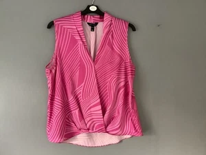 New Look Ladies Pink Blouse Size Uk 16 - Picture 1 of 6