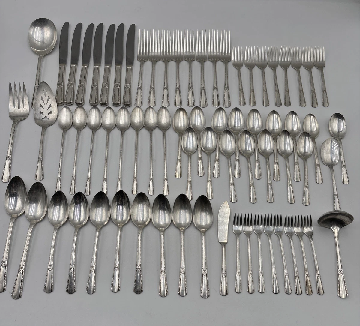 Wm. Rogers & Son Antique US Silver-Plated Flatware-Sets 1900-1940