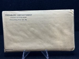 1955 PROOF SET envelope still sealed. Original as issued by US Mint - Picture 1 of 2
