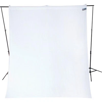 Fondo Westcott 9x10 pies llave alta blanco mate resistente resistente resistente a las arrugas Foto 1 de 2