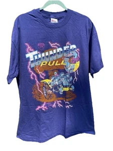 New VTG NTPA National Tractor Pullers Graphic Skoal Beefy T Shirt Deadstock ‘95 - Picture 1 of 16