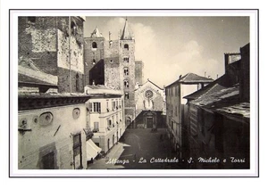 #316 Stampa 29,6 CM. x 20,9 Cm. Albenga - La Cattedrale - S. Michele e Torri - Picture 1 of 1