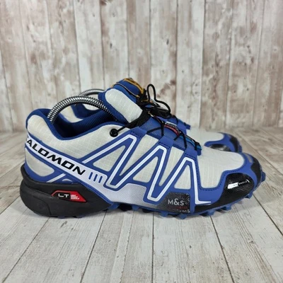 Salomon Speedcross 3 Para hombres Zapatillas de Trail Running Azul Blanco Talla 8 LT M S Agarre Foto 1 de 4