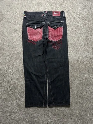 y2k Vintage Grial Coogie Cuero Bolsillo Suelto Patinador Denim Talla 36 Foto 1 de 4