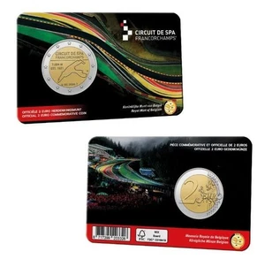BELGICA coin card 2 euro 2025 CIRCUITO DE SPA - versión holandesa - Imagen 1 de 2