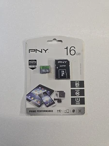 PNY microSD Flash Memory Card - 16GB NEW - Picture 1 of 2