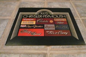 Chrysler Plymouth 1975 folleto de ventas vintage - compra 1 recibo 2 - Imagen 1 de 10