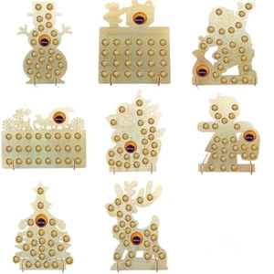 Wooden Christmas Advent Calendar Chocolate Holder Frame Party Home Decoration - Picture 1 of 20