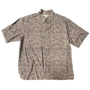 Camisa Hawaiana Aloha Algodón Césped Tiki Gods Para Hombre Tori Richard Geométrica Talla 2XL - Imagen 1 de 7
