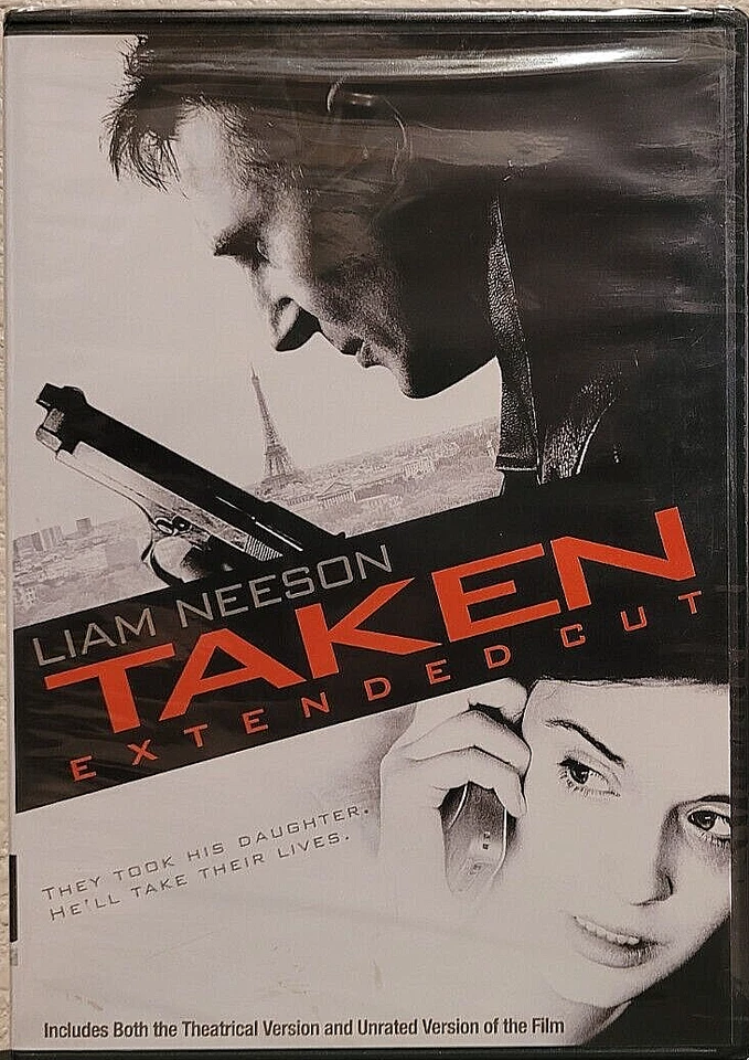 Взятый (расширенный вырез DVD, 2008) Лиам Нисон, Мэгги Грейс - совершенно новый запечатанный! - Изображение 1 из 2