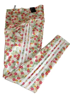 adidas Grow Positivity Multi/White 3-Stripes Floral Maternity Tights size M - Picture 1 of 16