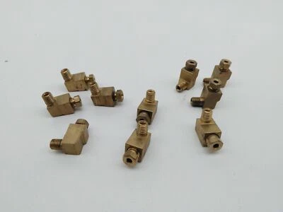 Lincoln Industrial 66716 黄铜公头适配器,1/8 英寸管 x 1/4-24 螺纹 10 件装 — 第 1/2 张图片