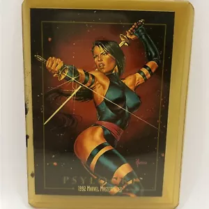 Carta Psylocke #65 Marvel Masterpieces 1992 ANGOLI TAGLIENTI PSA it! - Foto 1 di 2