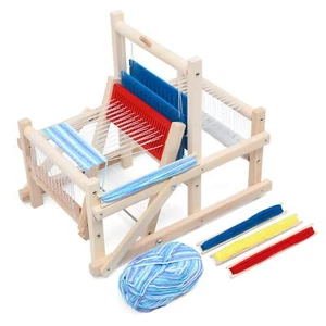 WEAVING MACHINE Wooden Craft Loom DIY Hand Knitting Toys for Kids By LAVIEVERT - Picture 1 of 6