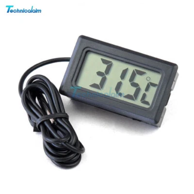 Digital LCD Temperature Meter Home Room Thermometer With Sensor Cable1m/3m - Bild 1 von 4