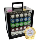MRC POKER 1000PCS 14G MONTE CARLO POKER ROOM POKER CHIPS SET ACRYLIC CASE
