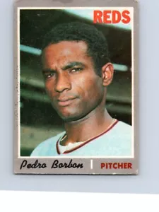 VINTAGE BASEBALL CARD TOPPS 1970 CINCINNATI REDS PEDRO BORBON NO170 - Picture 1 of 2