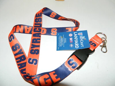 Syracuse Key chain Orange SU Lanyard 2 color with detachable backpack key clip - Image 1 of 4