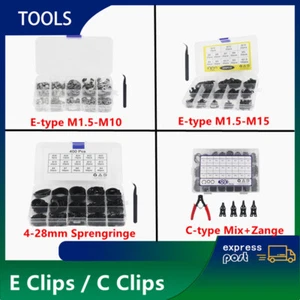 Sicherungsringe Welle Sortiment Set E / C Clip Sicherungsscheibe Sprengring - Bild 1 von 11