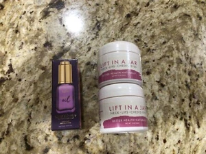 LOT OF 3 (2) Neck LIFT IN A JAR, DMAE, CO Q10, hyaluronic acid & TARTE MARACUJA - Picture 1 of 5