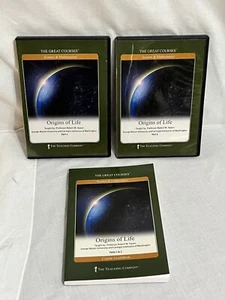 Great Courses Science & Mathematic: Origins Of Life Parts 1-2 4 DVD W/ Guidebook - Imagen 1 de 16