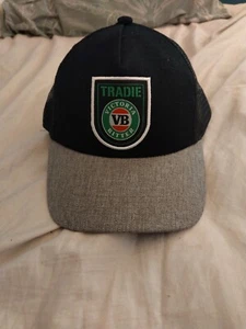 Tradie VB Cap Hat Truckers Collab Black Grey Victoria Bitter - Picture 1 of 3