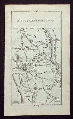 N. IRLANDA, KILREA, COLERAINE, PORTRUSH, mapa antiguo, Taylor & Skinner, 1778 Foto 1 de 4