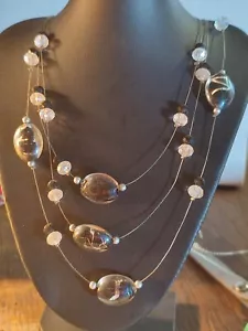 Damen Halskette Nickelfrei Designerschmuck Scarlet Bijoux Natursteine 1A TOP - Bild 1 von 7