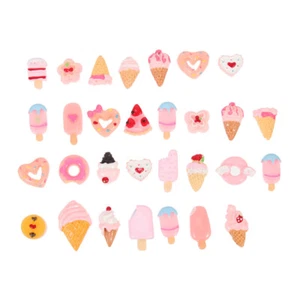 30 Pcs Simulated Food Nail Jewelry Resin Phone Case Charms for Decorating - Zdjęcie 1 z 12