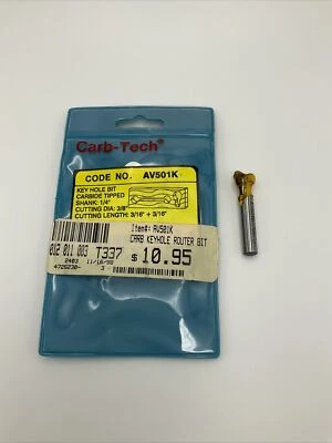 Carb-Tech AV 501K  shank 1/4" cutting dia 3/8"cutting length 3/16 +3/16" - Image 1 of 4