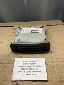 Alfa Romeo GT 2007 1.9 Diesel - Radio CD Player Media Head Unit 7646698316 - Picture 1 of 11