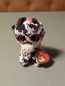 Ty Flippables Pailletten Zebra Zoey 8,5cm Anhänger Clip - Bild 1 von 2