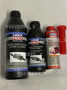 Set of DPF Purge 5171 Fluid & DPF Cleaner 5169 & DPF Protector Kit Liqui Moly - Picture 1 of 5