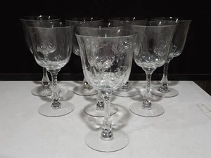 SET OF 8- Duncan & Miller CHANTILLY 7 1/4" Water Goblets Glasses - Picture 1 of 8