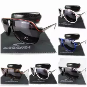 Men Womens Retro Sunglasses Unisex Outdoor Sport Multi-Color Carrera Glasses C02 - Picture 1 of 33