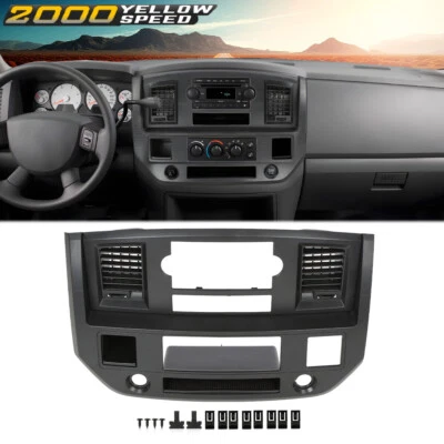 Fit For 2006-2008 Dodge Ram 1500 2500 Center Dash Trim Radio Bezel Vent Panel  - Image 1 of 4