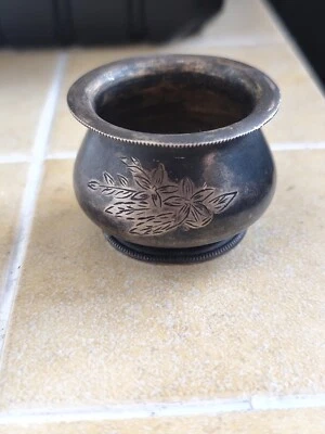 Salero soviético ruso vintage 875 patas de plata (Kiev 1953) Foto 1 de 4