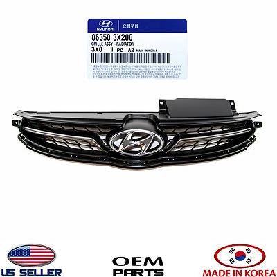 Parachoques delantero genuino rejilla radiador ⭐OEM⭐ Hyundai Elantra 2011-2013 863503X200 Foto 1 de 4
